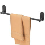 HITSLAM 18-Inch Self-Adhesive Towel Bar – SUS304 Stainless Steel, Brushed Nickel, No-Drill Or Screw Mount, For Bathroom & Kitchen