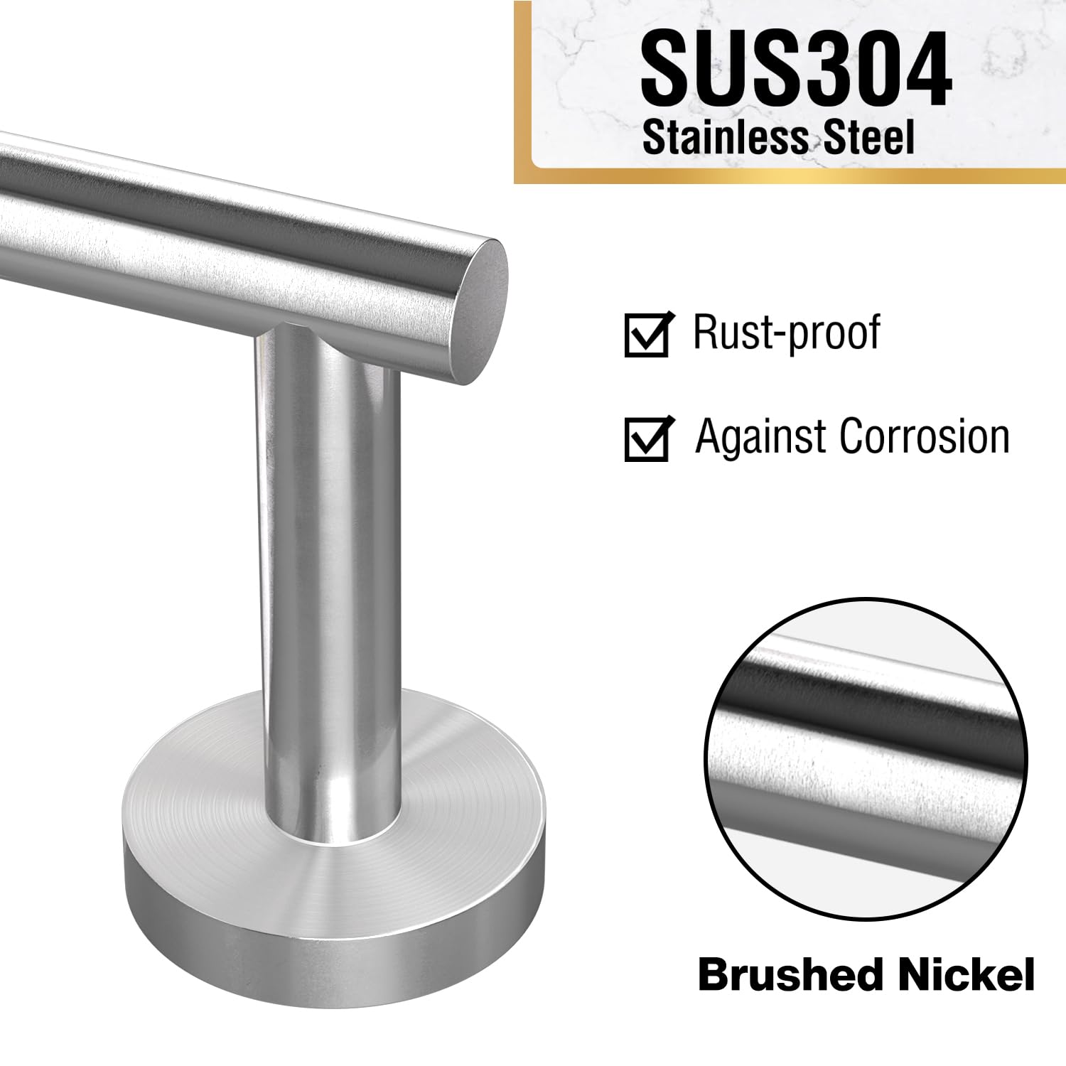 Double Post Pivoting Toilet Paper Roll Holder丨Stainless Steel Silver Toilet Roll Holder丨Toilet Tissue Holder for Bathroom