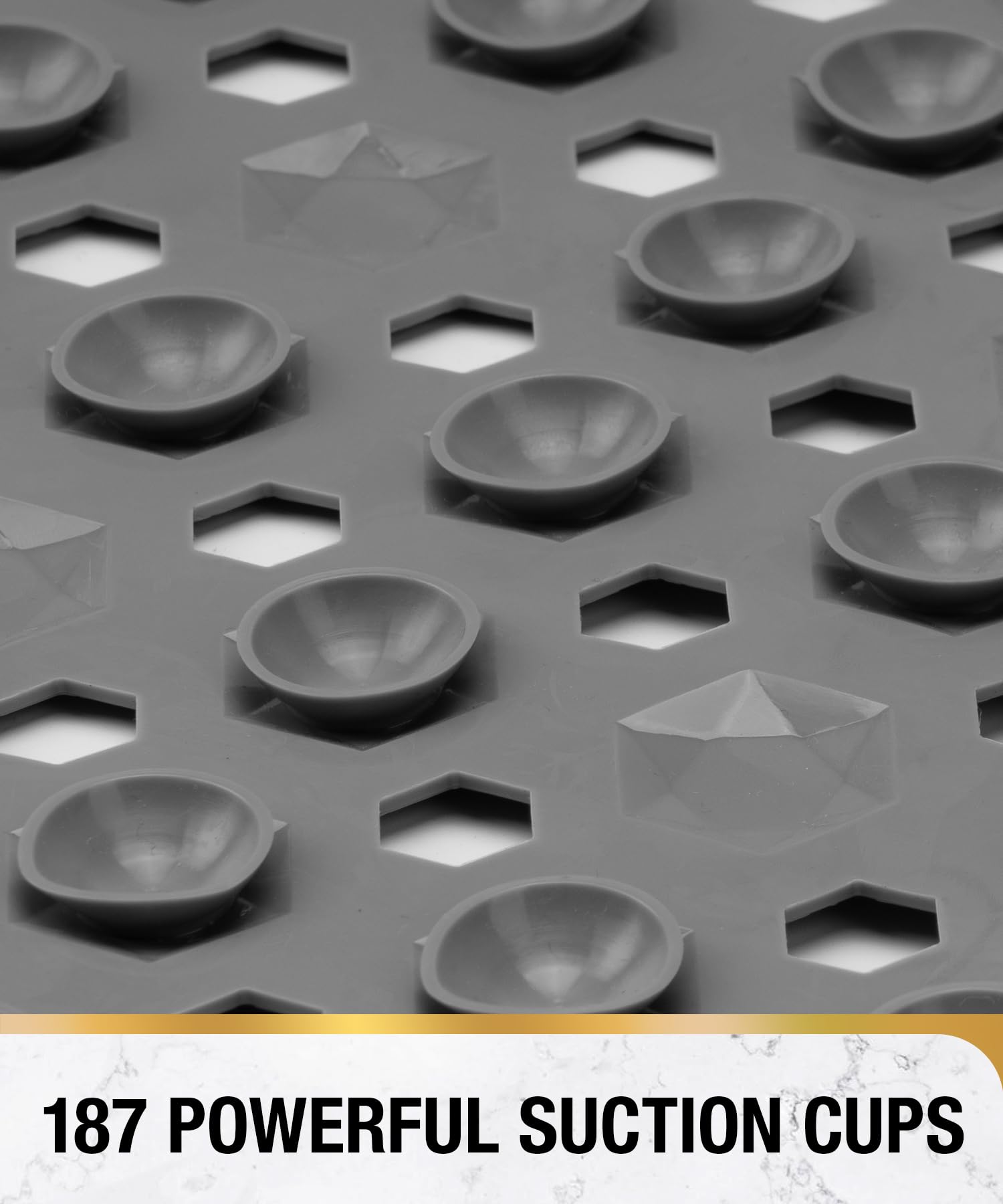 Bathtub Mat 35'' x 16 ''丨 Long Bath Mat for Tub丨Machine Washable Bathroom Shower Mat with Suction Cups and Drain Holes丨Quick Dry and Easy to Clean, Bathroom Accessories