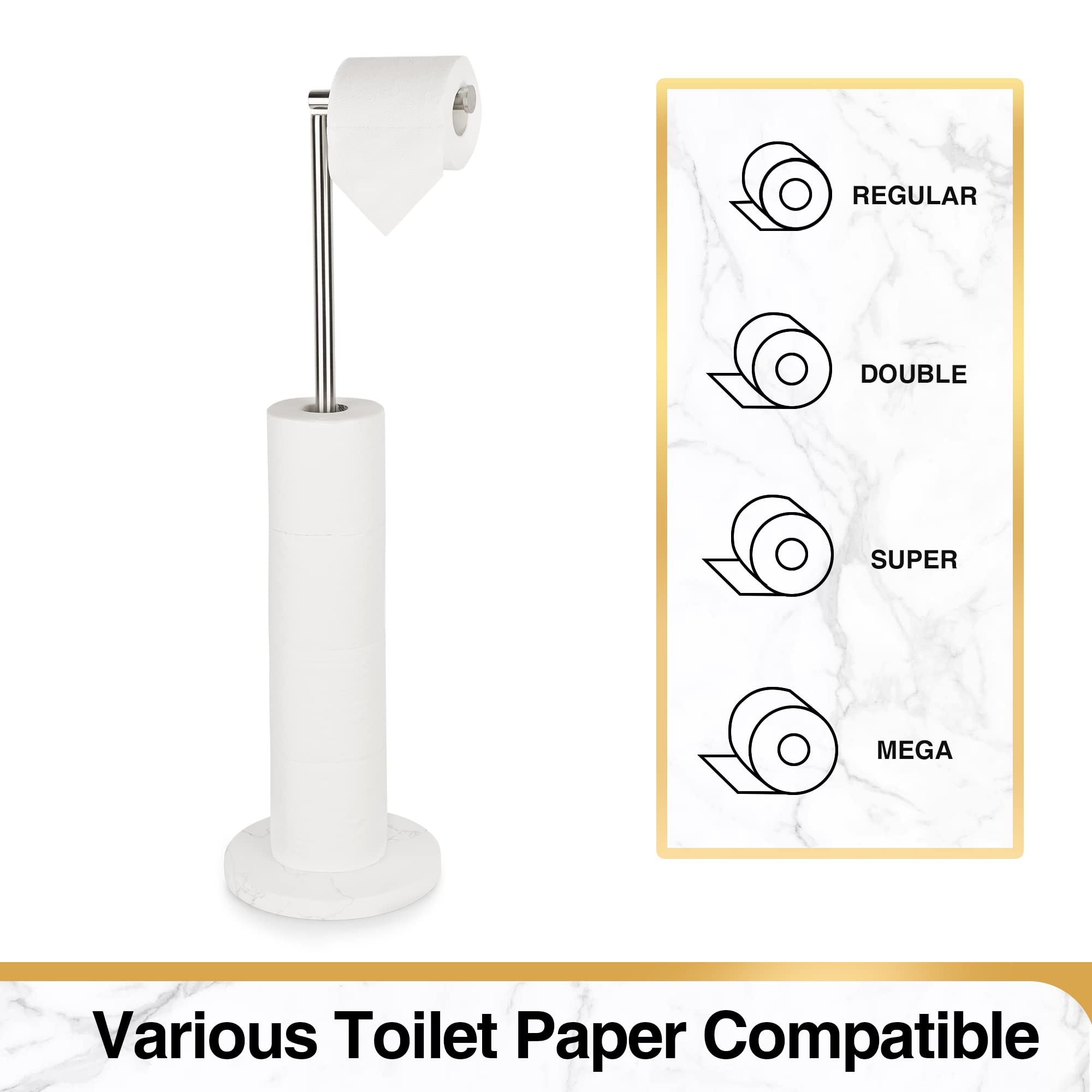 Acrylic Toilet Paper Reserve & Dispenser