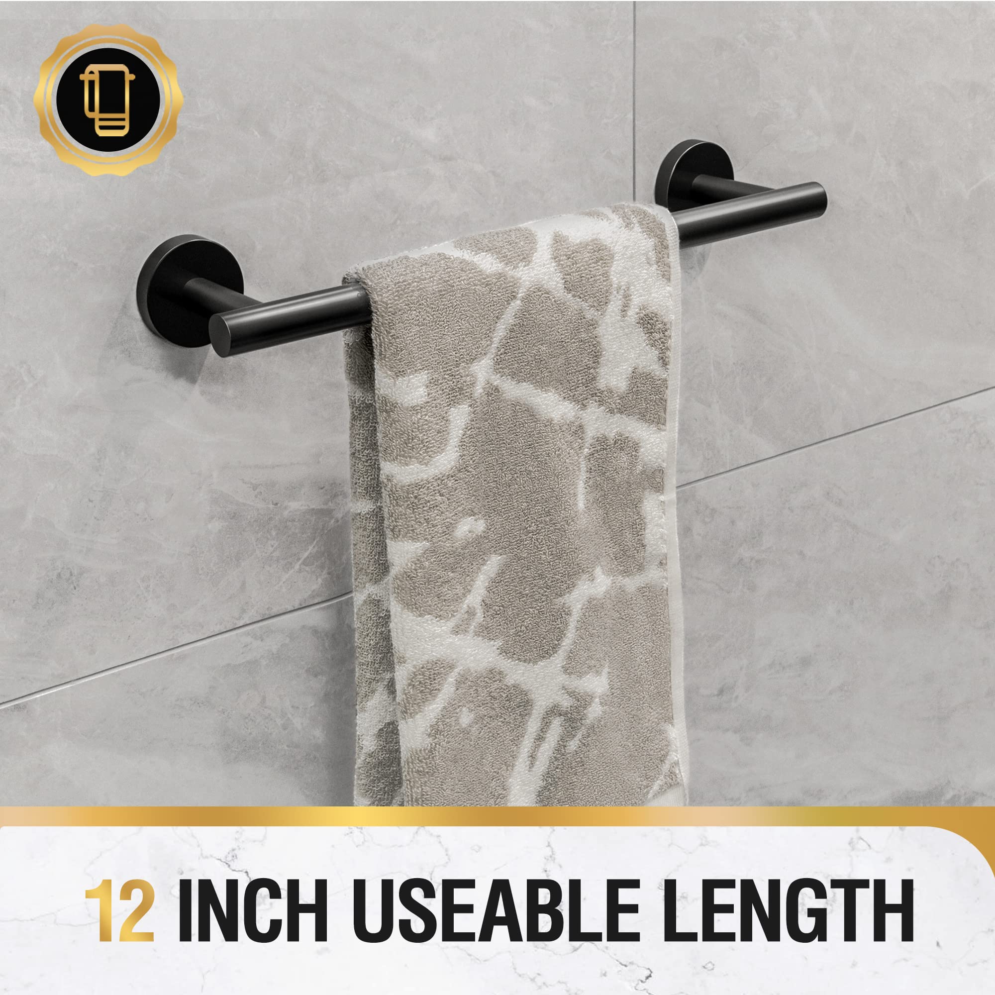 tower rack wall mounted towel bar bathroom stainless steel bath towel holder 14 inch