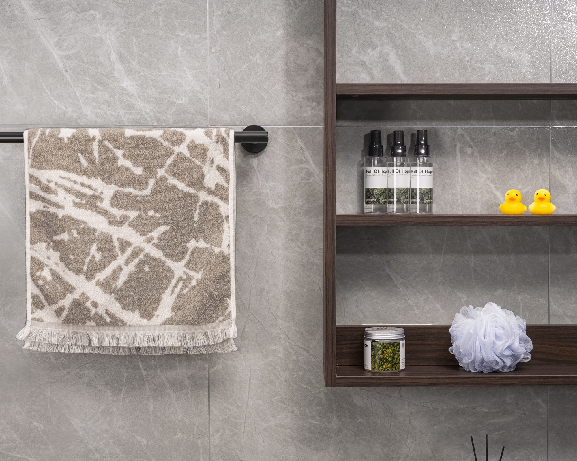 tower rack wall mounted towel bar bathroom stainless steel bath towel holder 31.6 inch black